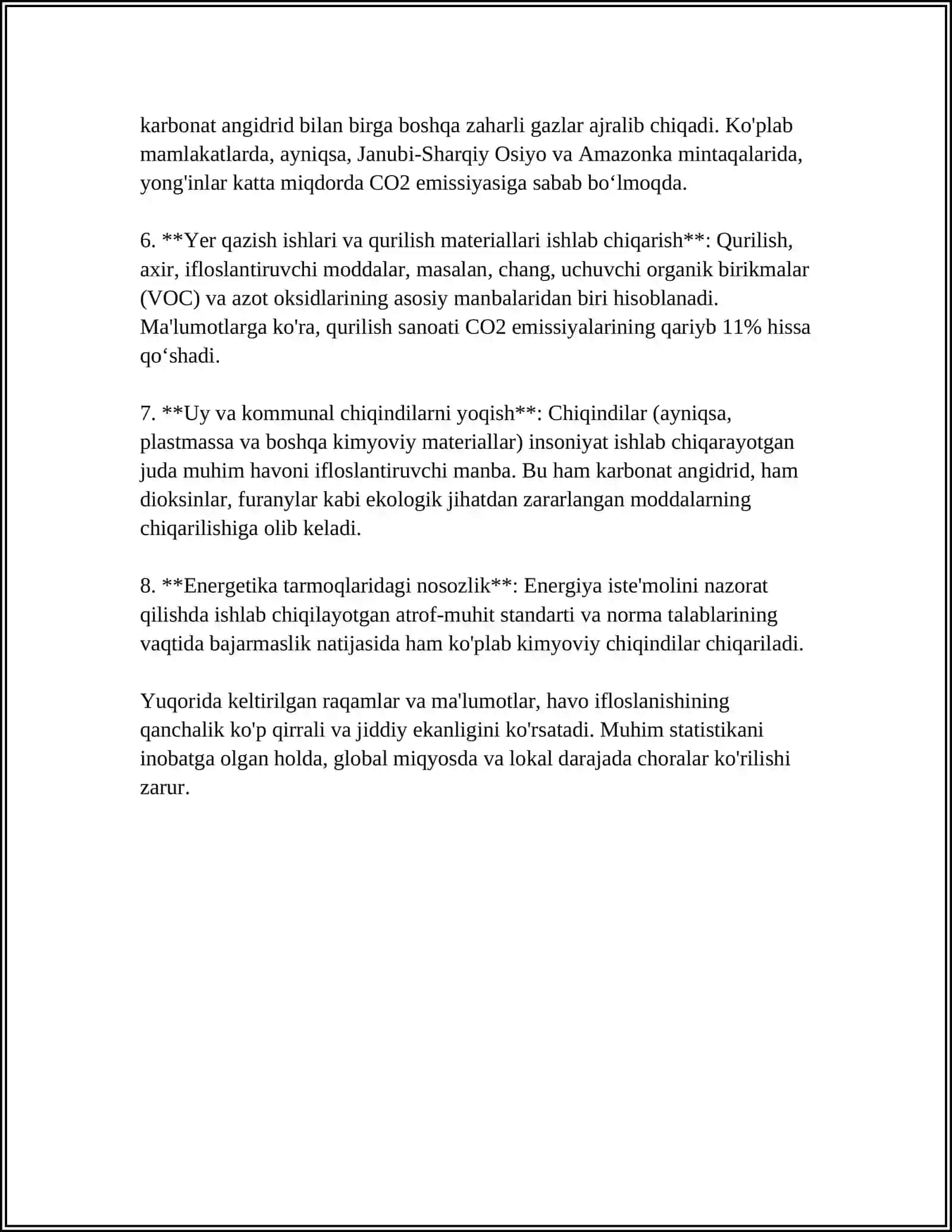 O'ZBEKISTONDA HAVO IFLOSLANISHI 4