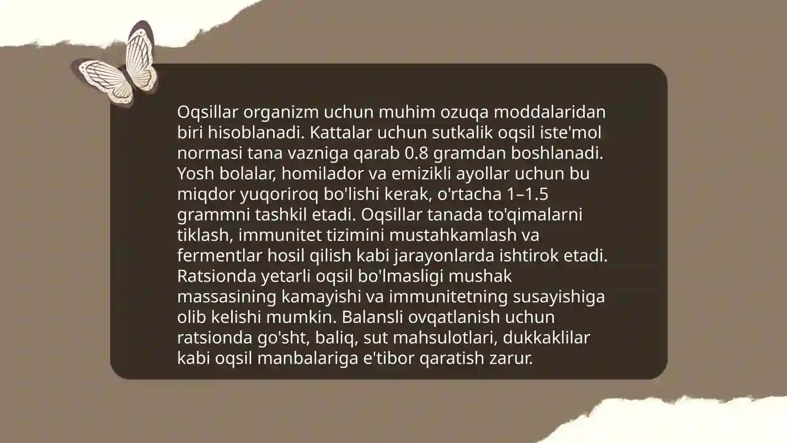 ovqatlanishning fiziologik me'yorlari(san Q va M N0347-10 bo'yicha) 4