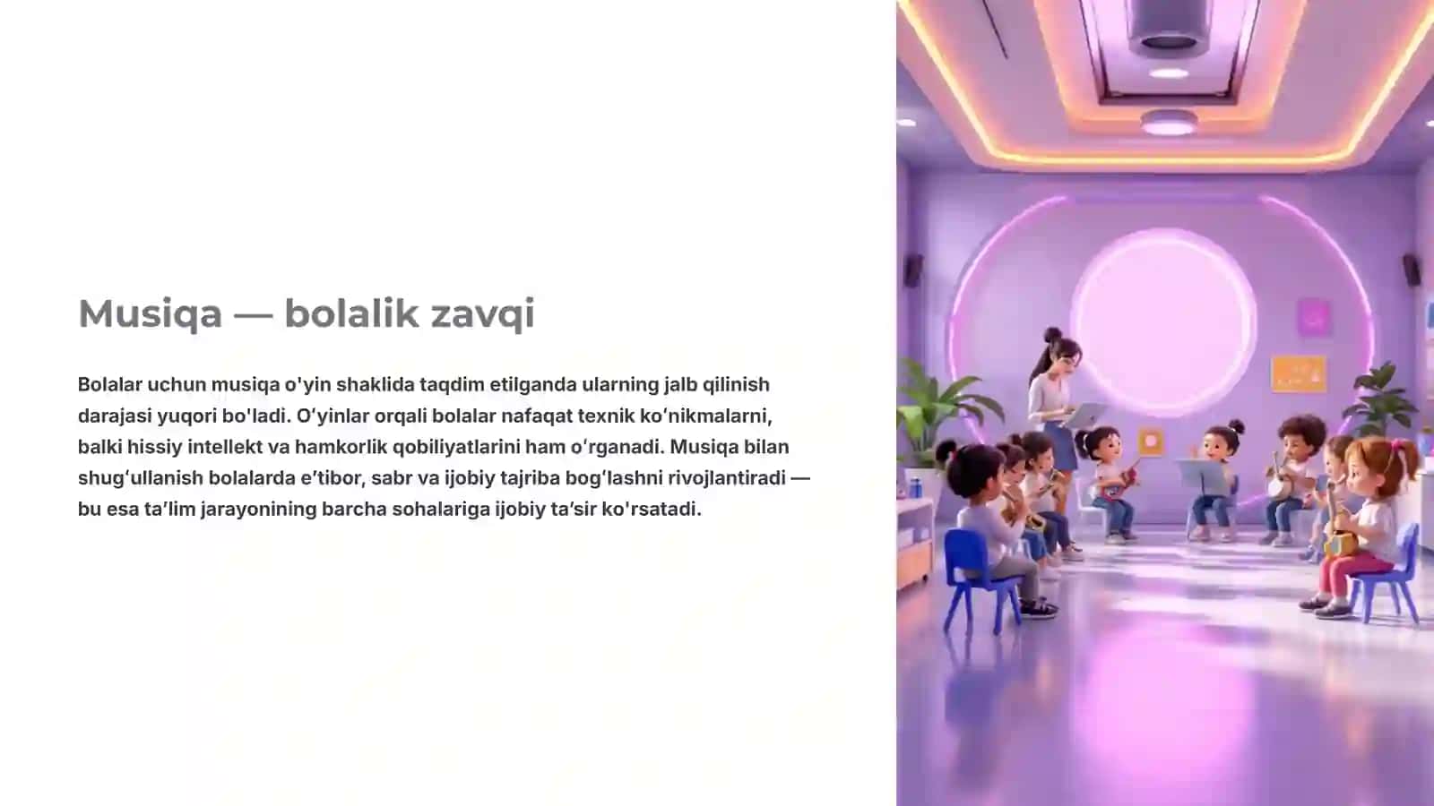 Musiqaviy Didaktik O'yinlar: Bolalarning Musiqiy Sezgisini Rivojlantirish va Mustaqil Faoliyatga Chorlash 4