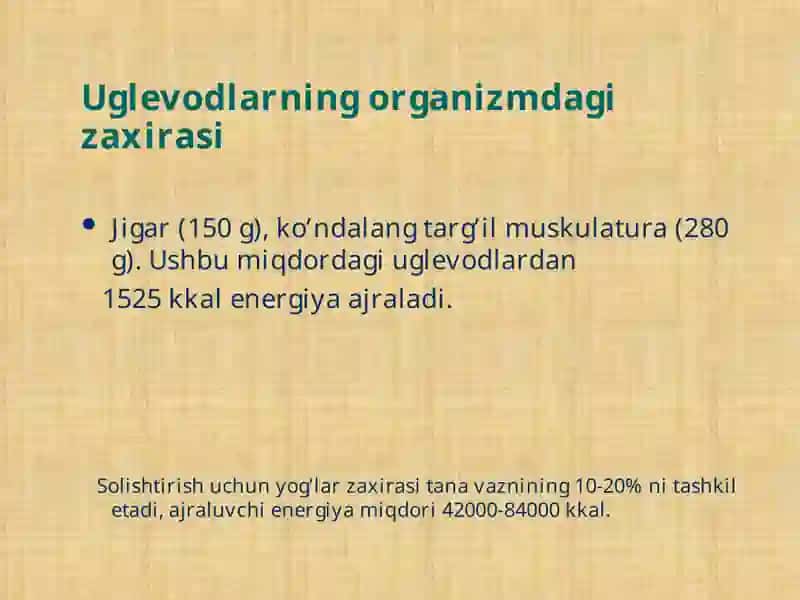 Karbonsuvlar almashinuvi patofiziologiyasi 4