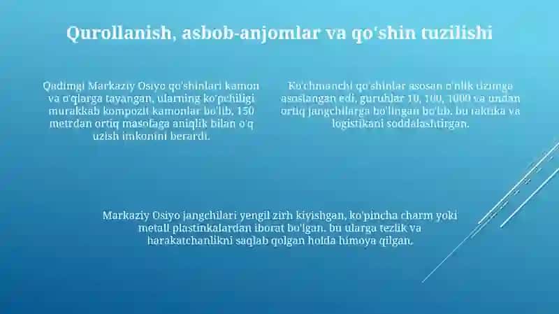 Qadimgi orta osiyo xalqlarining xarbiy sanati 4