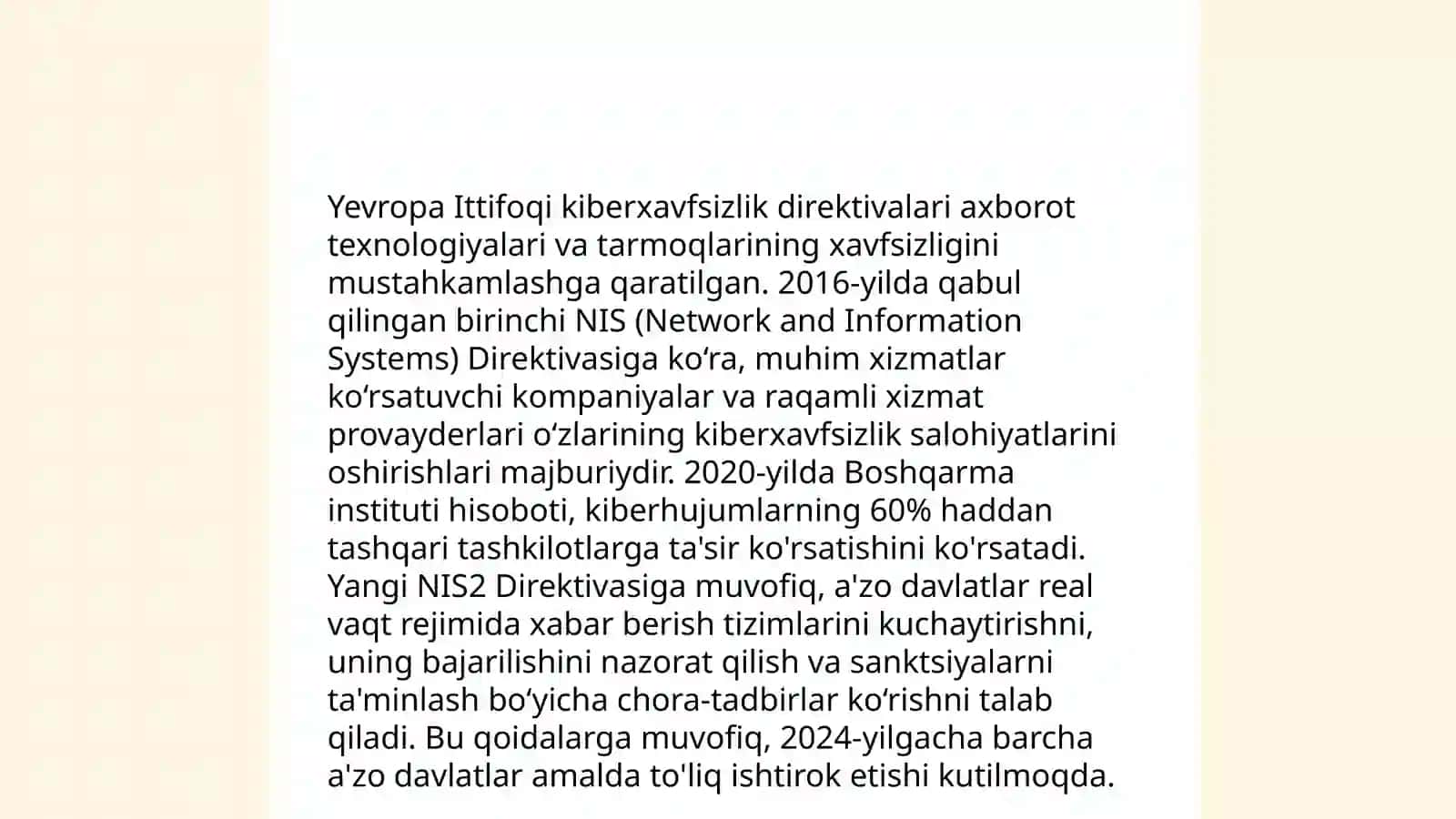 Kiberxavfsizlik yuzasidan xalqaro hujjatlar va chet el mamlakatlari tajribasi 4