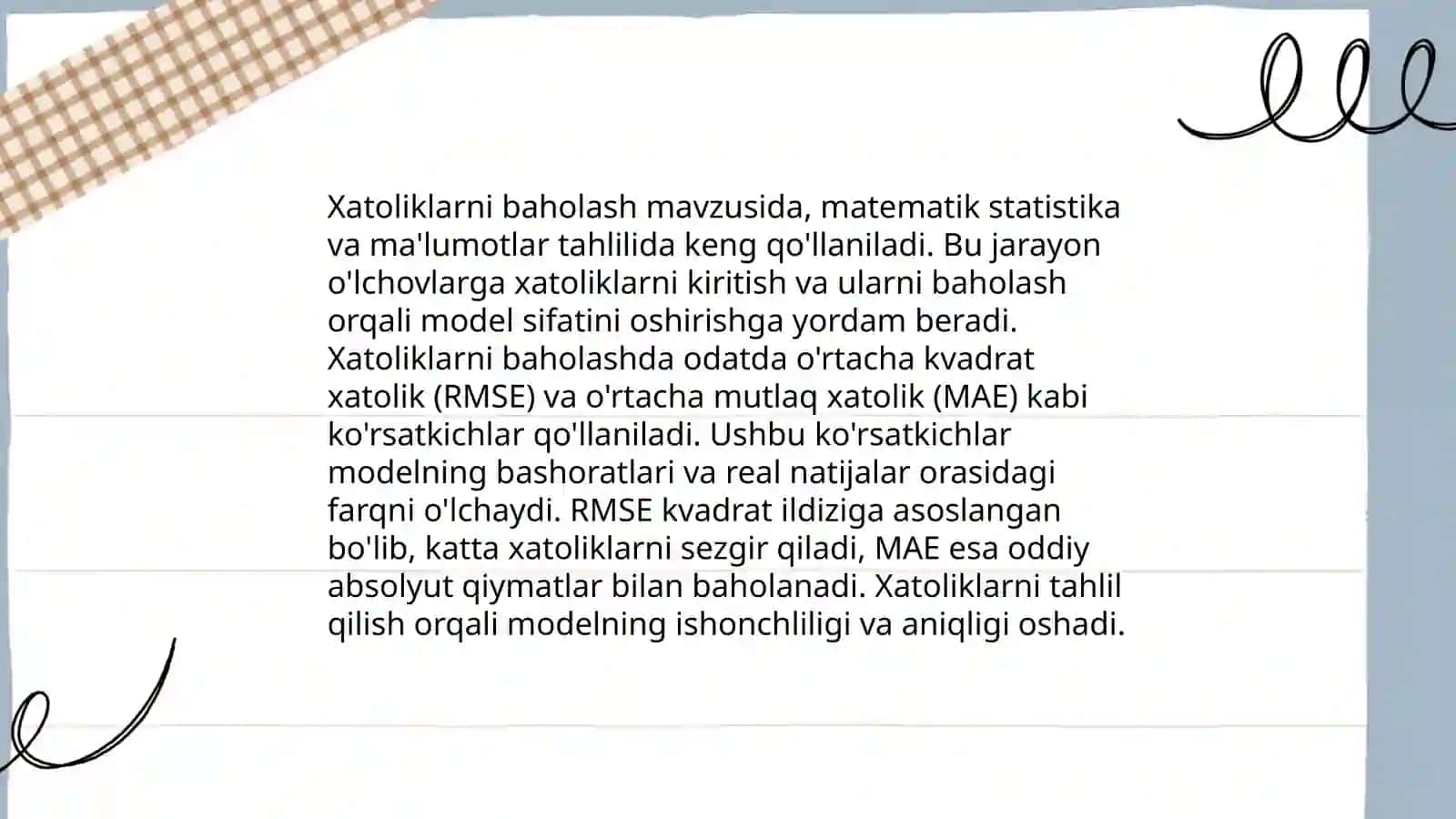 Teng aniqlikda koʼp marta oʼlchangan qiymatning aniqligini baholash 4