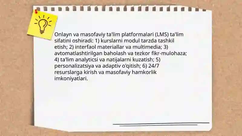 Innovatsion texnologiyalar taʼlim sifatini oshirish manbai sifatida 4