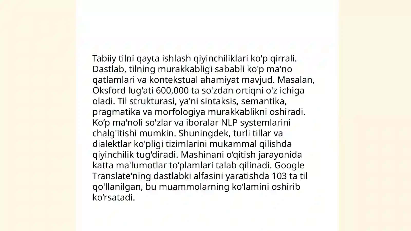 Kompyuter lingvistikasi muammolari 4