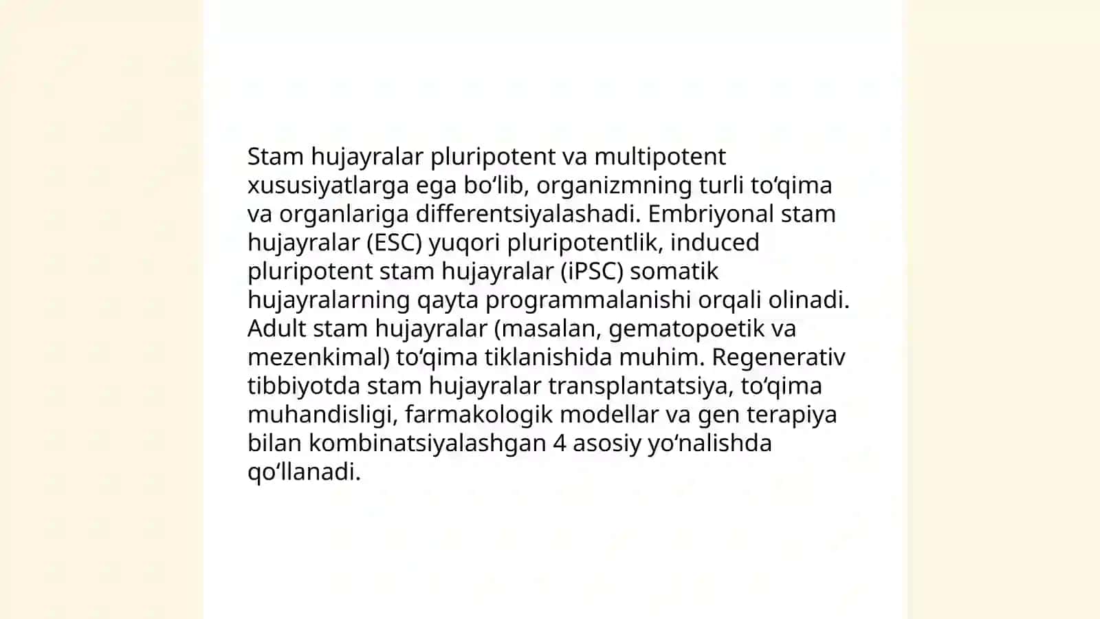 Hujayra va toqima madaniyati asoslari 4