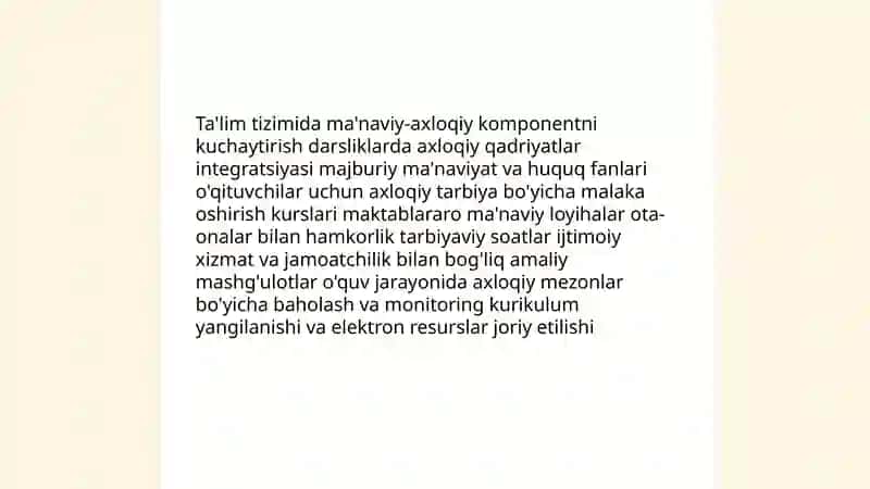 Ma'naviy qadriyatlarni yangilash siyosati 4