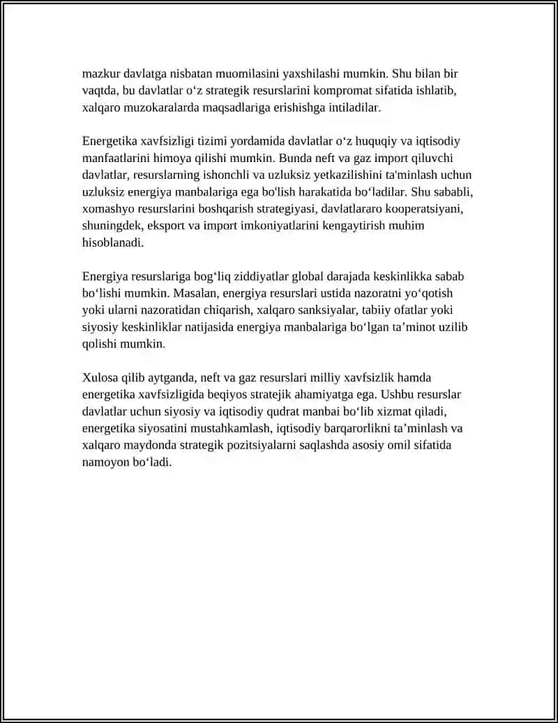 NEFT VA GAZ RESURSLARINING SIYOSIY AHAMIYATI 4