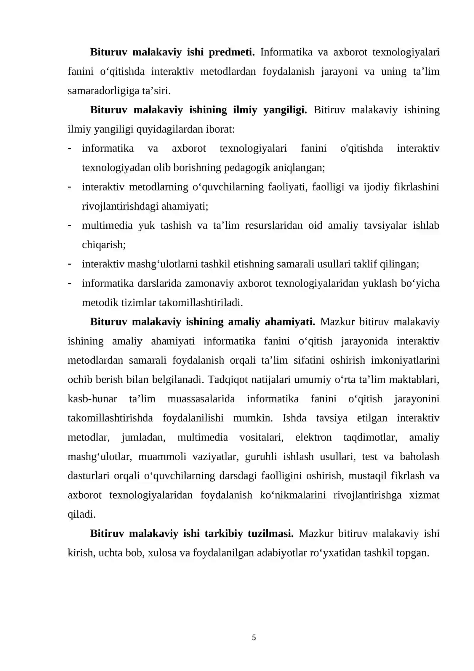 Informatika fanini o‘qitishda interaktiv metodlardan foydalanish 4