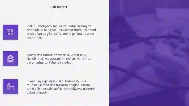 Risk va daromad 4
