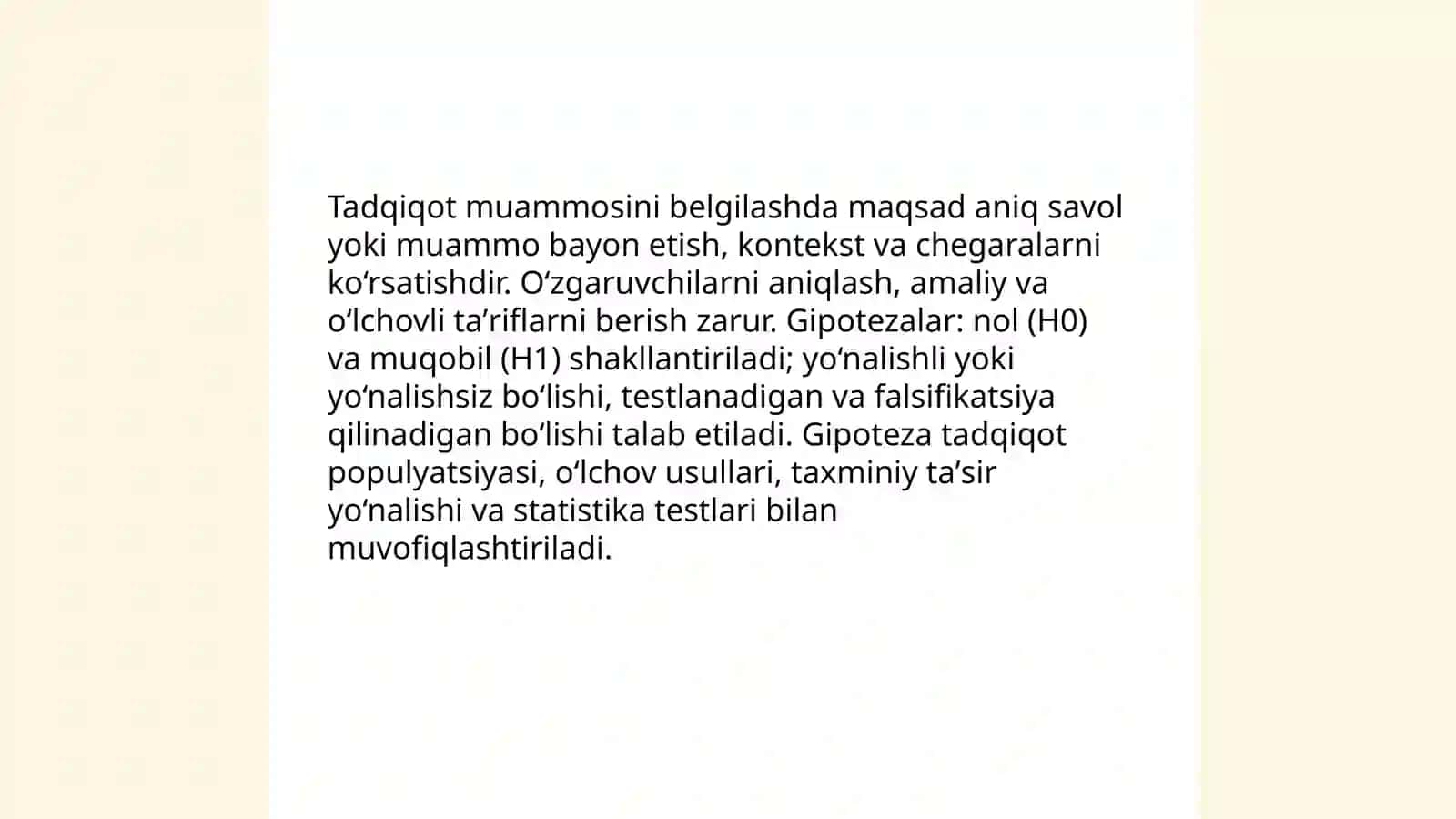 Statistika tadqiqotlar tashkil etish va uning bosqichlari 4