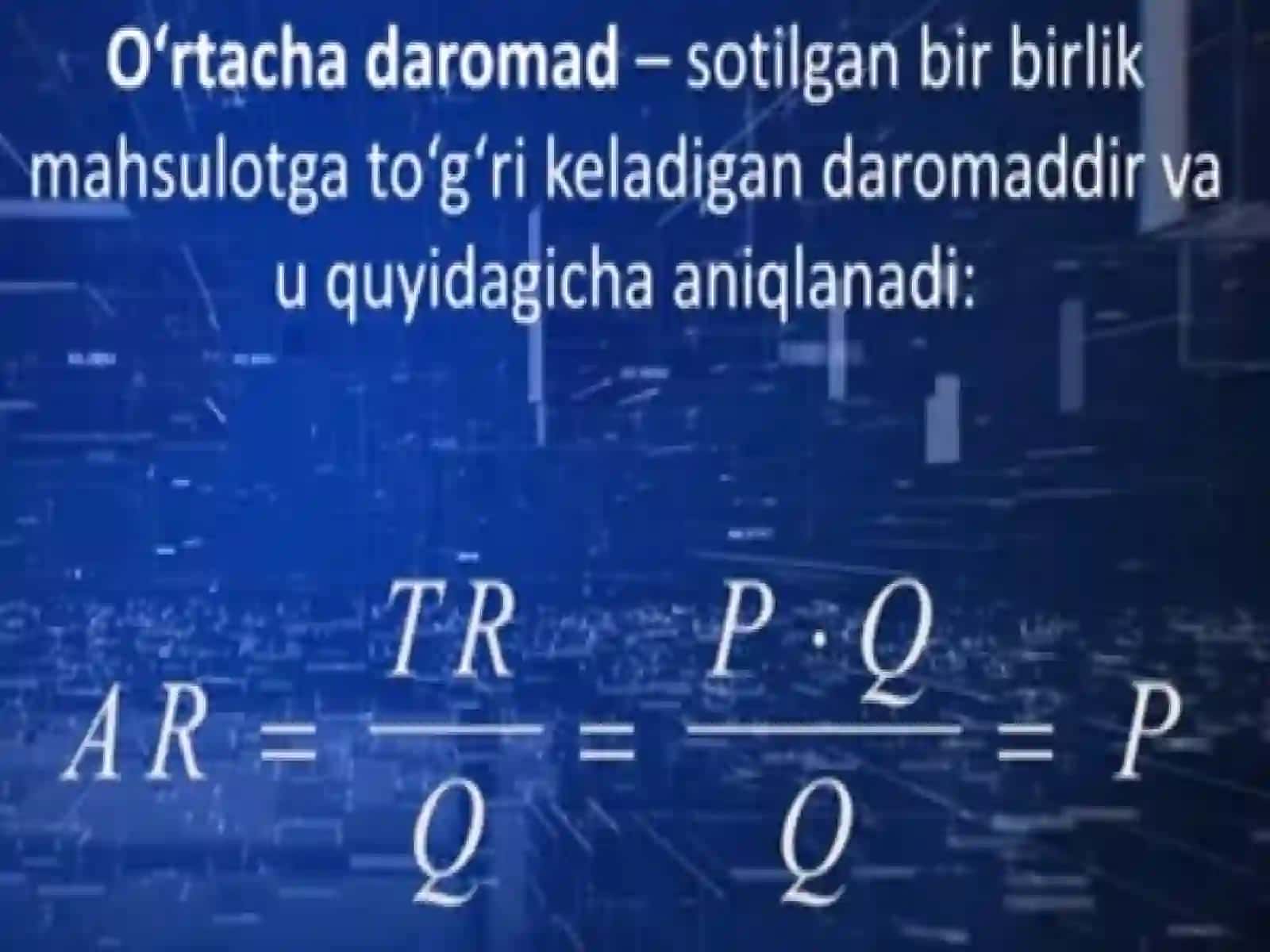 Mukammal raqobatlashgan bozorda firmalarning harakti 4