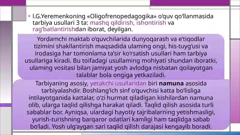 Tarbiya turlari va ularni amalga oshirish yo’llari 4