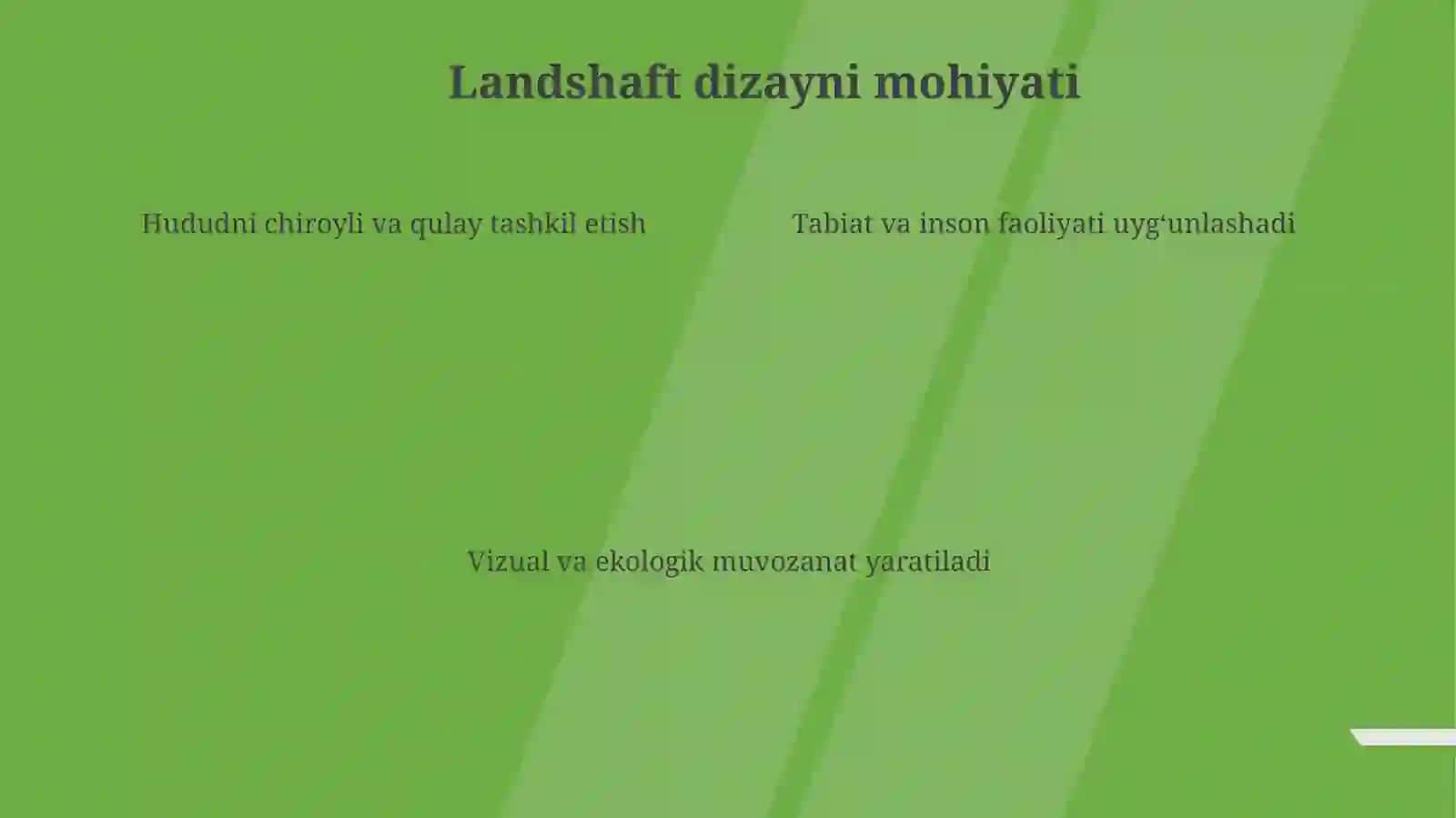 Landshaftlarning estetik dizayni va landshaft planirovkasi 4