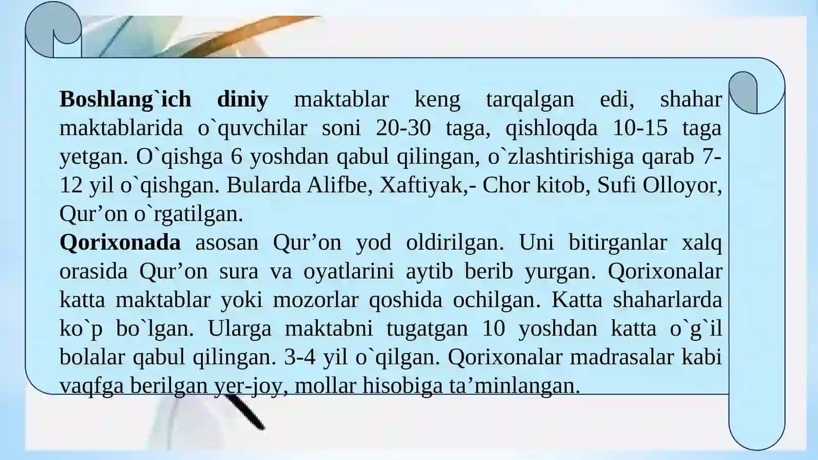 XVII asrdan XX asrning 1-choragida Turkiston o‘lkasida ayollar ta’limi masalasining faollashishi va yoritilishining pedagogik sharoitlari 4