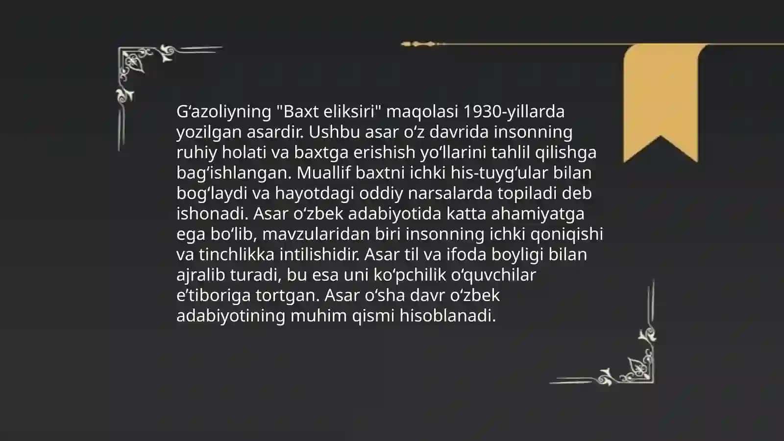 Abu Nasr Farabiy hám G‘azaliydiń Filosofiya ilmine tiysli koz qaraslardiń salistirmali analizlew (Farabiydiń "siyasat filosofiyasi" ham G'azaliydiń "baxit eleksiri" dóretpeleri tikarinda) 4