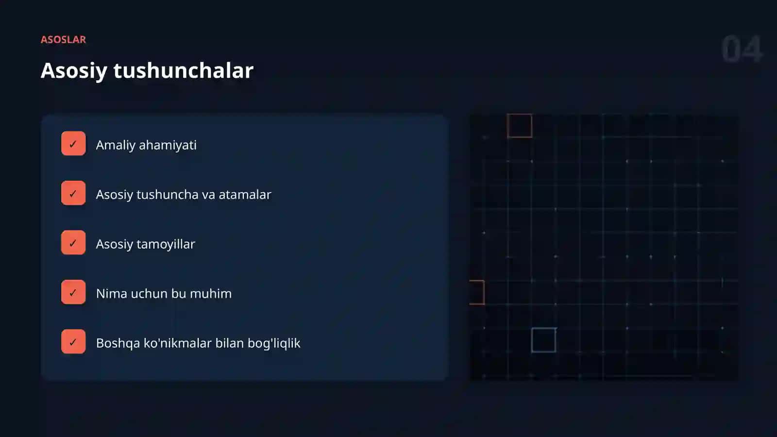TUSHUNTIRILUVCHANLIK 4