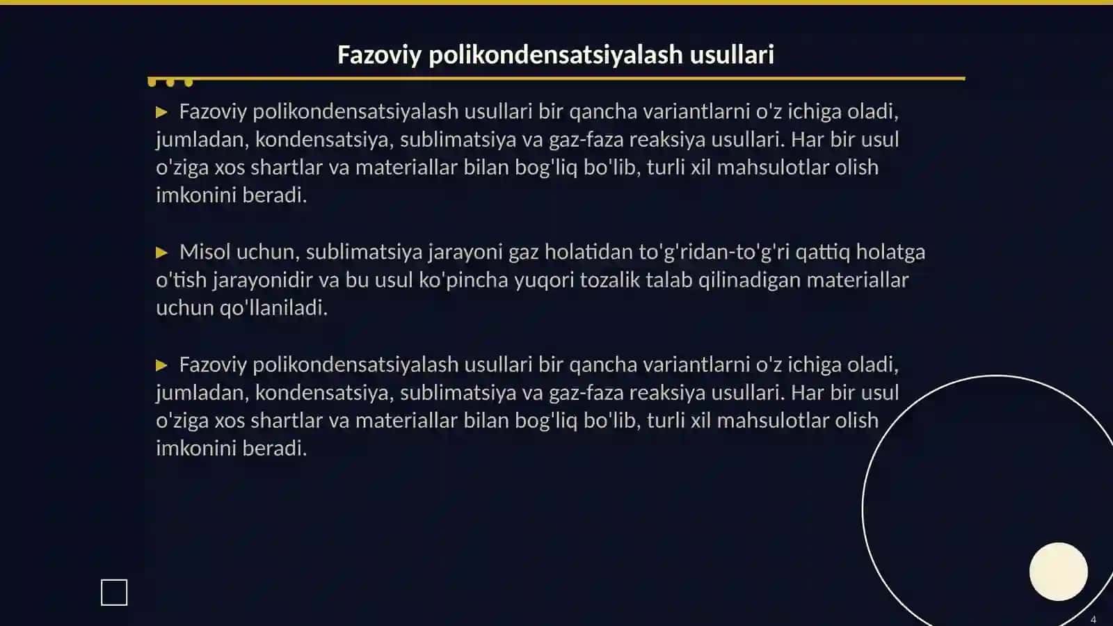 Fаzоviy pоlikоndеnsаtlаnish rеаktsiyalаri: usullаri, mехаnizmlаri vа аhаmiyati 4