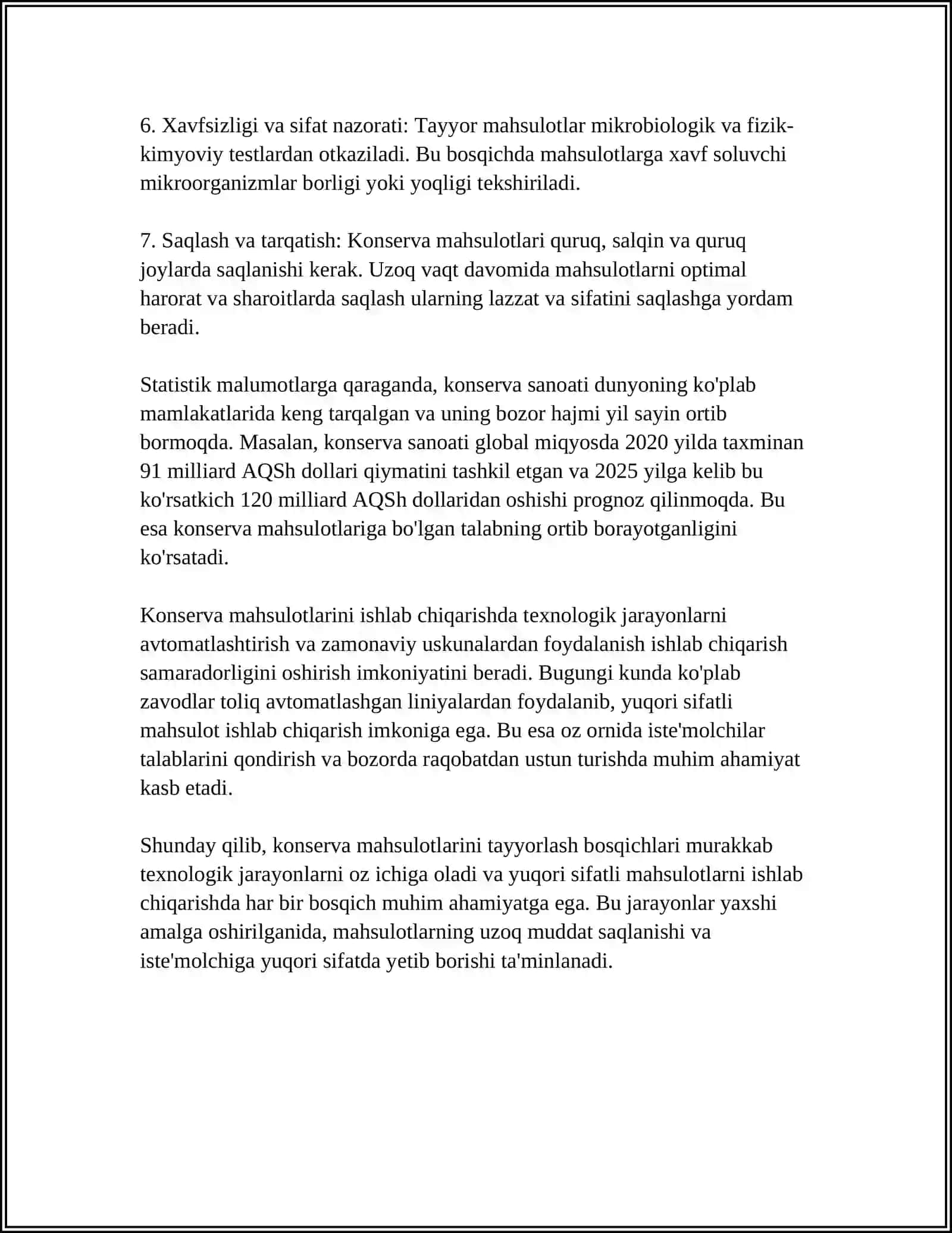 KONSERVALASH TEXNOLOGIYASI ASOSLARI 4