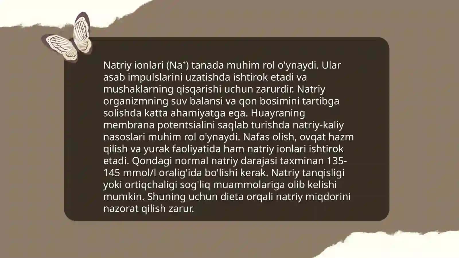 Noorganik ionlar va ularning funksiyasi 4