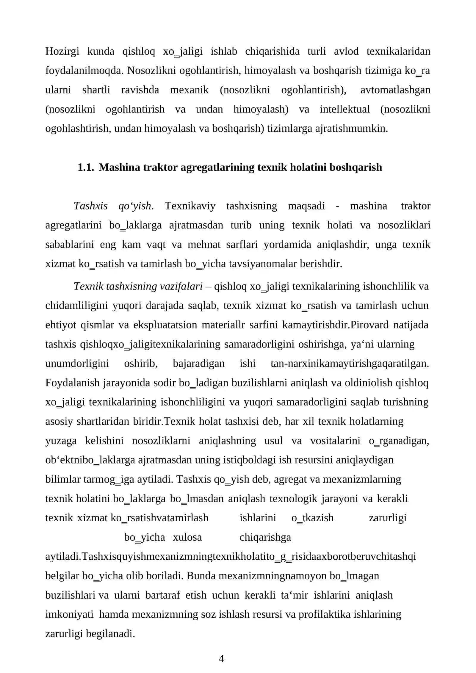 Zamonaviy jihozlar diognostikalash 4