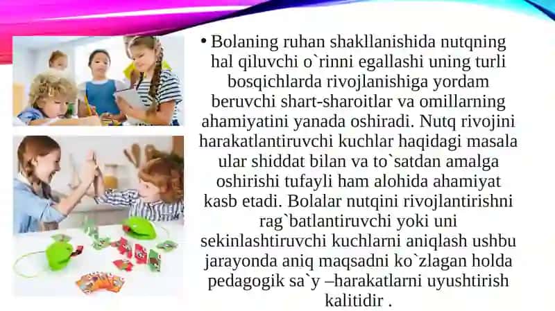 Nutqning Grammatik qurilishini shakllantirish metodikasi 4