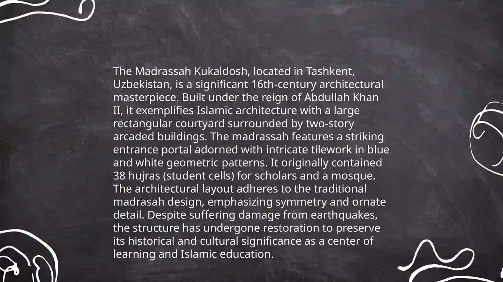 Madrassah Kukaldosh 4