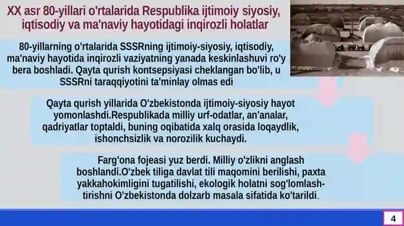 O’ZBEKISTONNING YANGI TARIXI 4