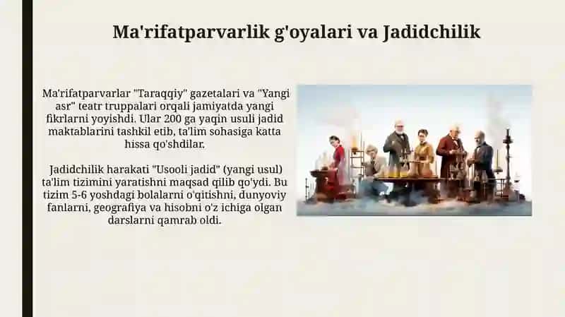 Jadidlar Merosi va Zamonaviy Jamiyat: Ilm, Ma'rifat va Innovatsiya 4