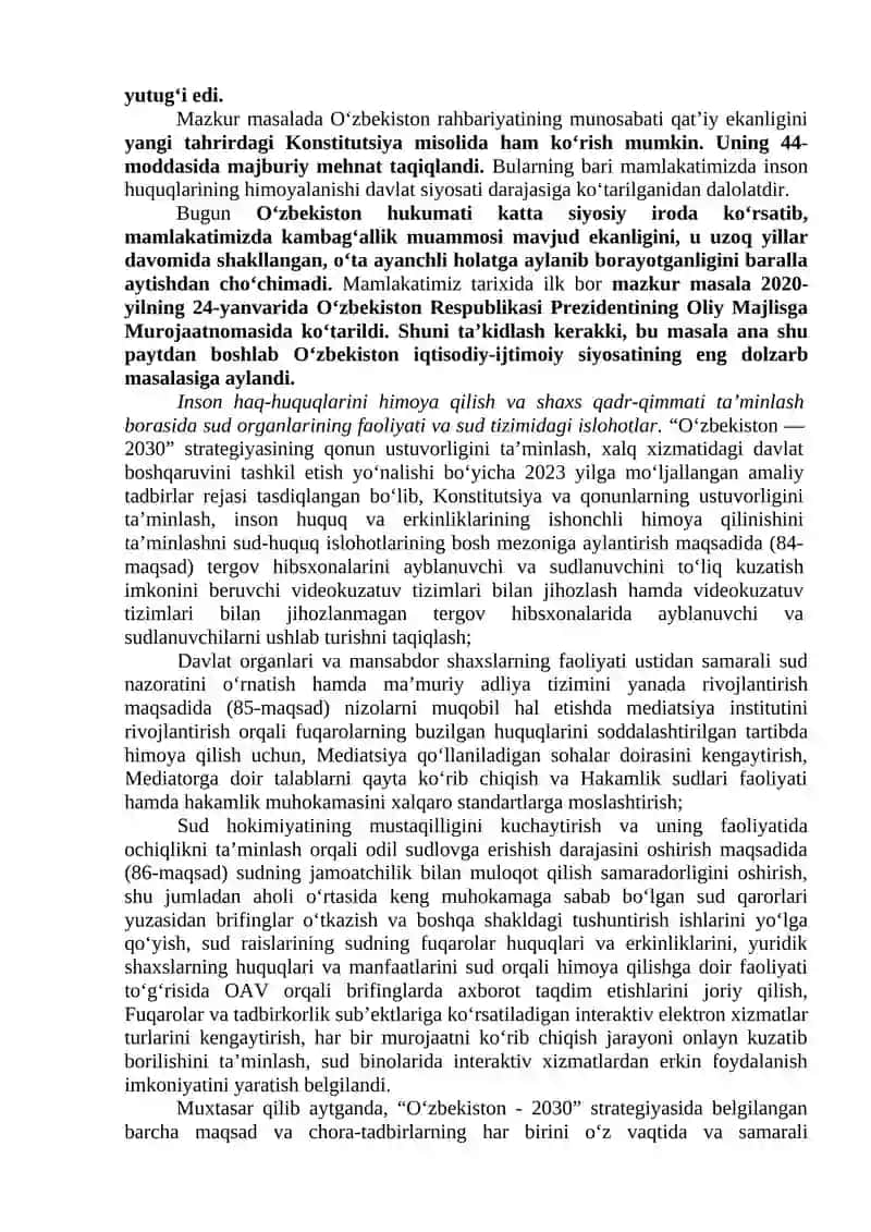 Yangi O‘zbekistonda xalqchil va insonparvar davlat qurishning ijtimoiy-siyosiy ahamiyati 4