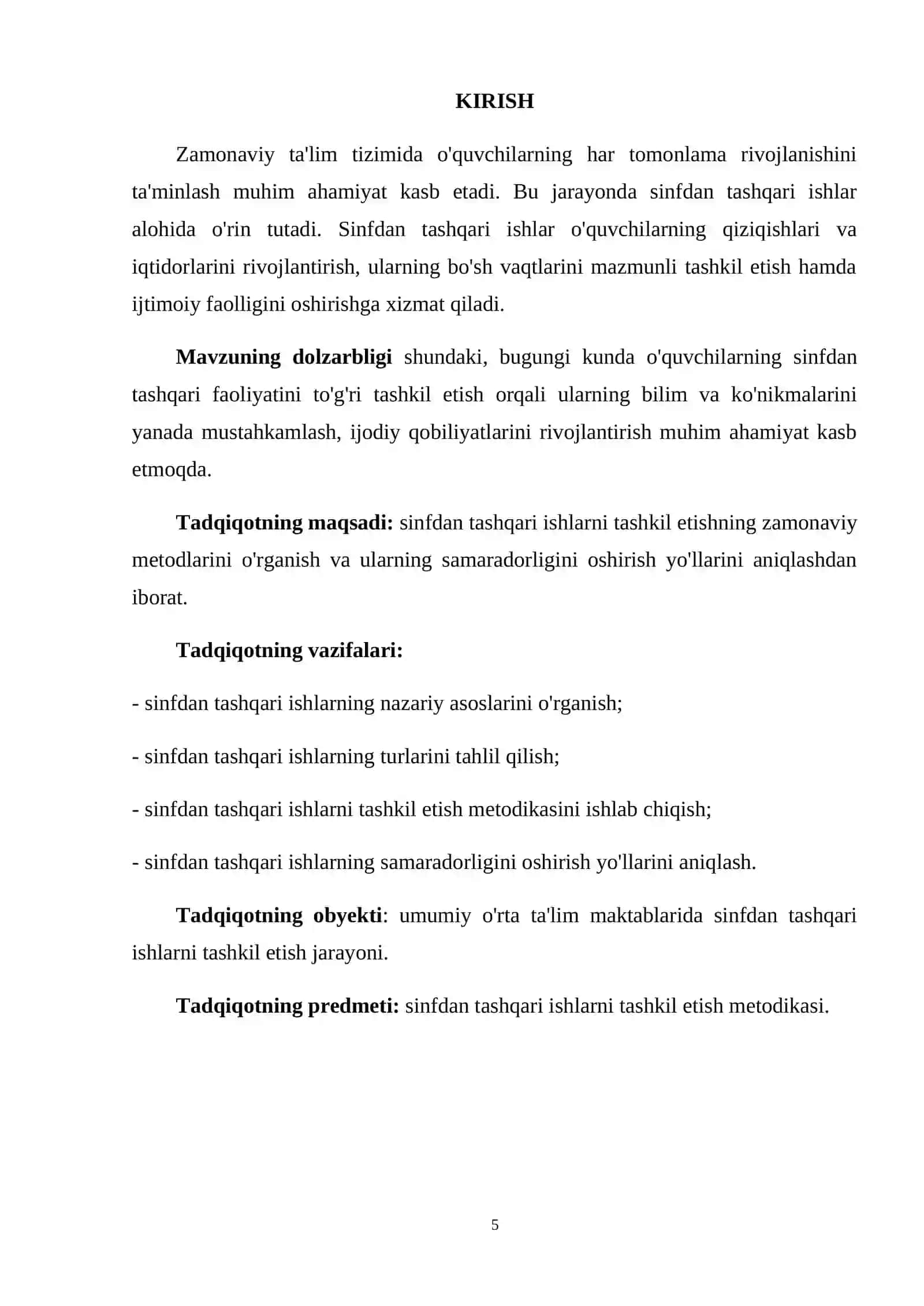 Boshlang‘ich sinflarda matematikadan sinfdan tashqari ishlarni tashkil qilish metodikasi (2-sinf misolida) 4