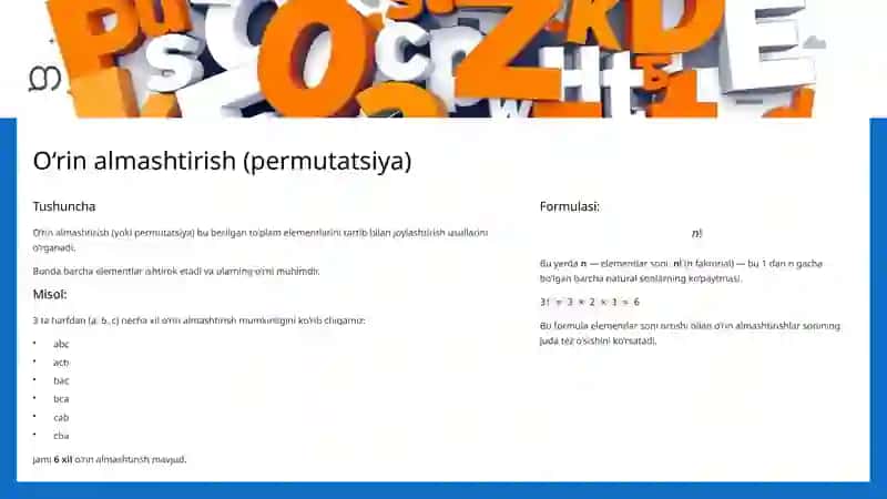 Boshlang‘ich ta’limda kombinatorika elementlarining umumiy masalalari 4