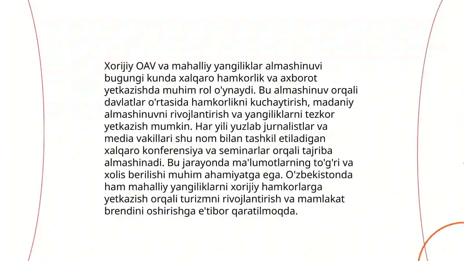 Xorijiy OAVning media makondagi oʻrni 4