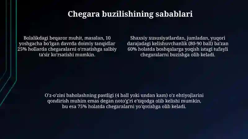 Shaxsiychegaralarnio'rnataolmaslik 4