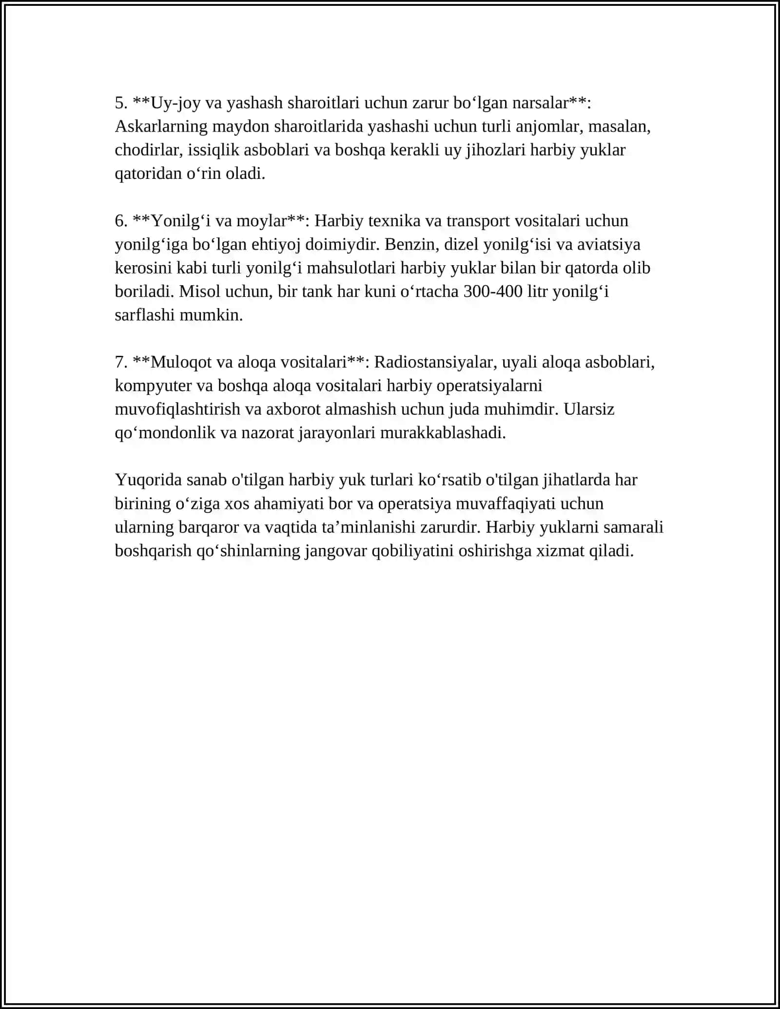 HARBIY YUKLAR.YUKLARNI OʻRAB BOGʻLASH VA KONTEYNERLARGA YUKLASH 4