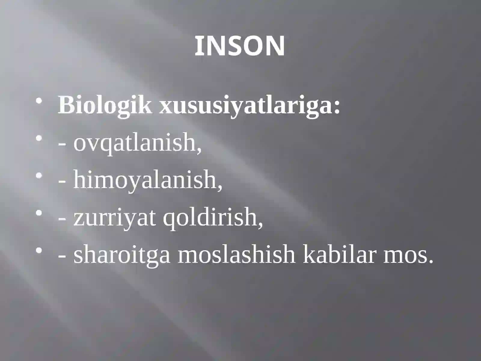 Falsafiy antropologiya (inson falsafasi). Jamiyat va oila falsafasi 4