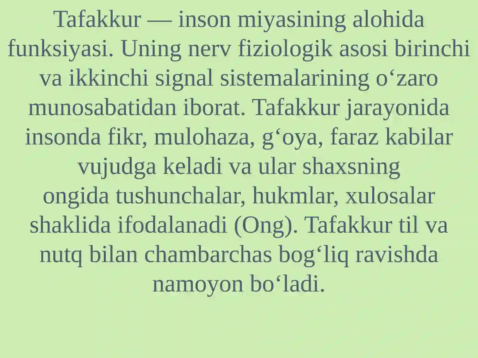 Tafakkur Bilish Jarayoni Sifatida Mohiyati 4