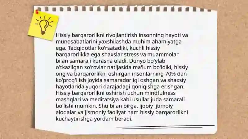 Hissiy-irodaviv xususiyatlar 4