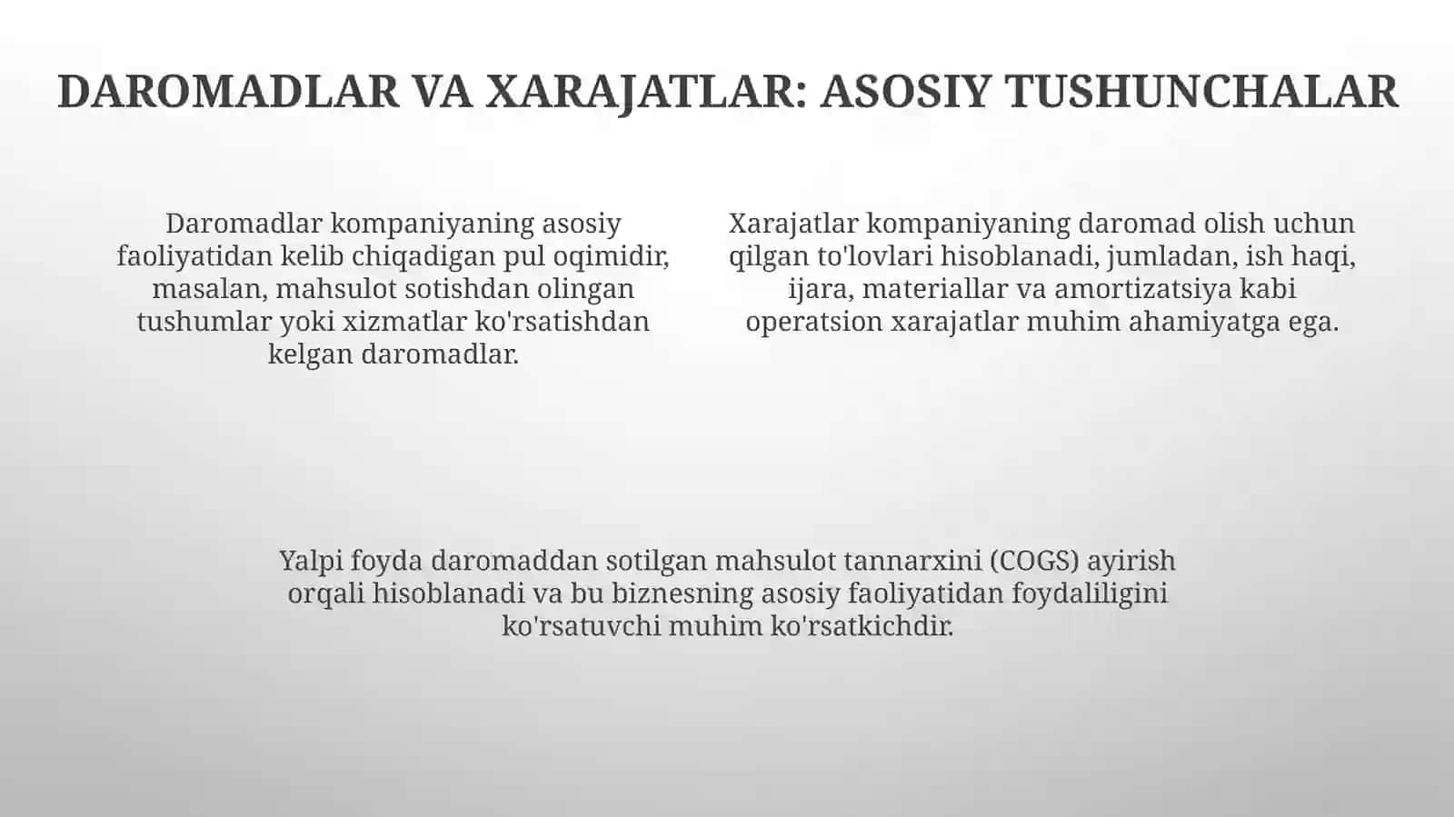 Moliyaviy natijalar hisobi 4