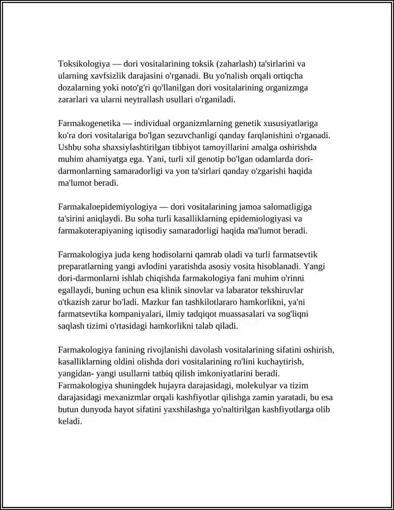 Farmakalogiya Faniga Kirish 4