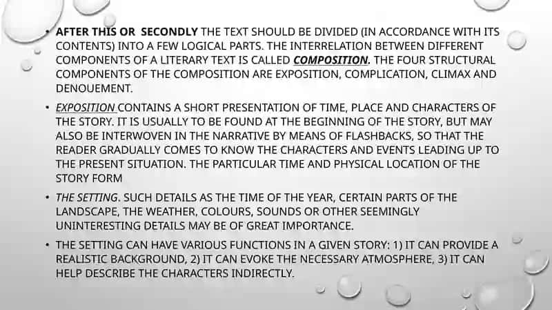 Stylistic analysis of the literary text 4