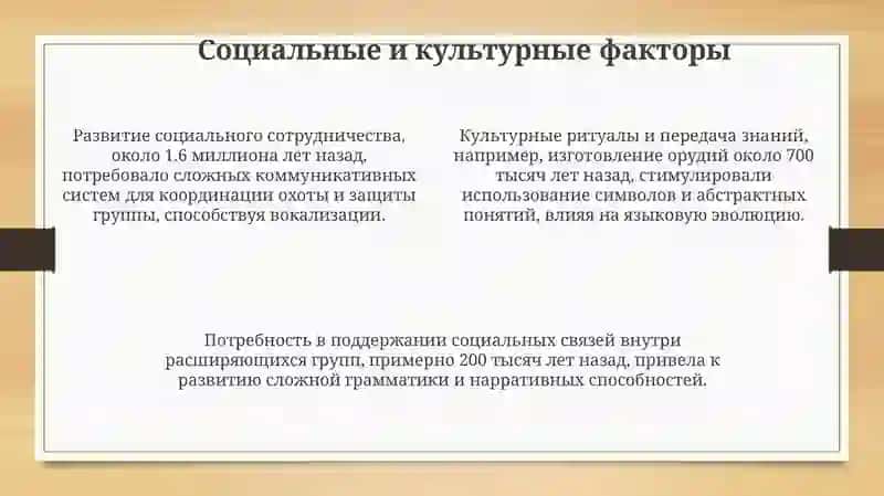 Гипотезы о происхождении языка 4