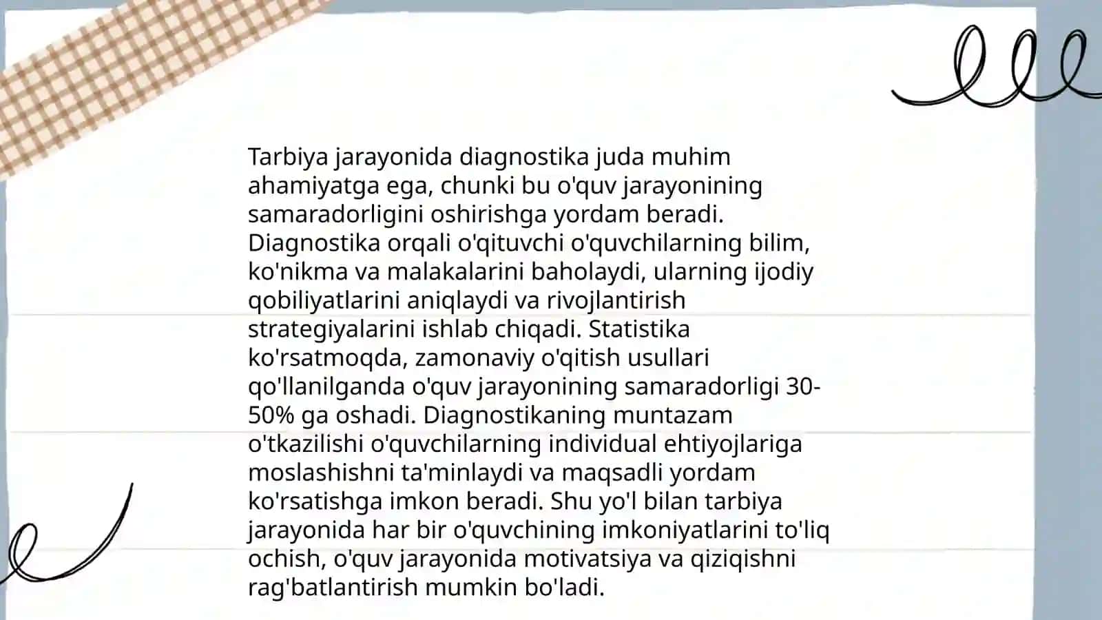 Tarbiya diagnostikasining mohiyati va funksiyalari 4
