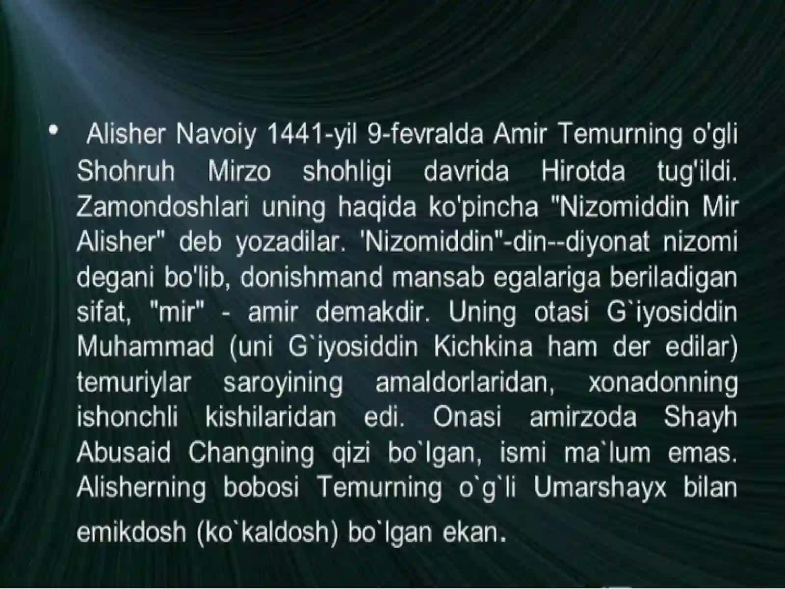 Alisher Navoiyning hayoti va ijodi 4