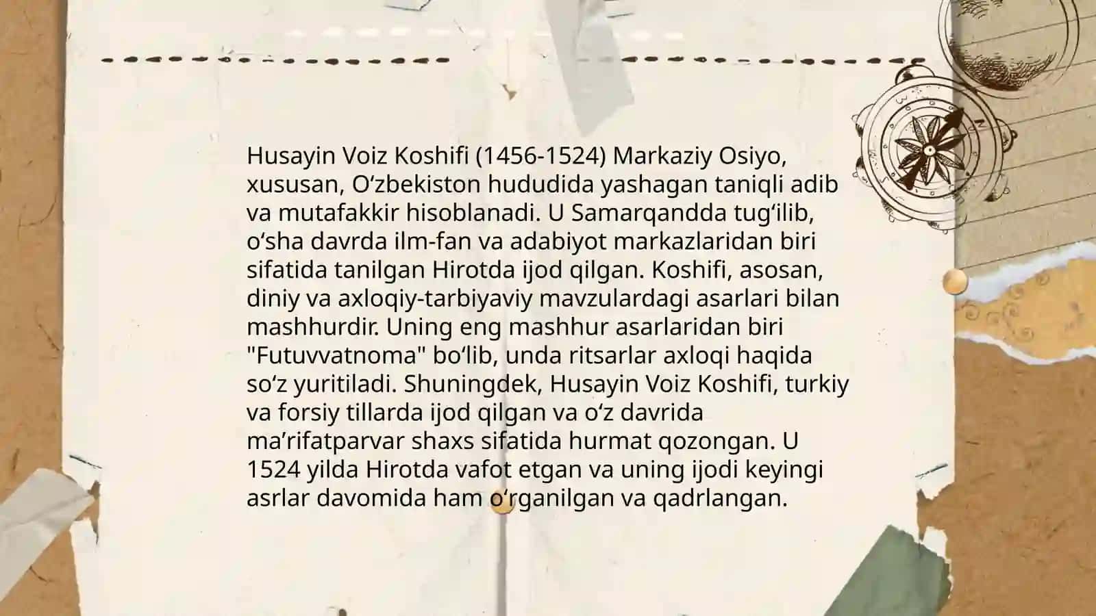 Husayin Voiz Koshifiyning Axloqiy Qarashlari 4