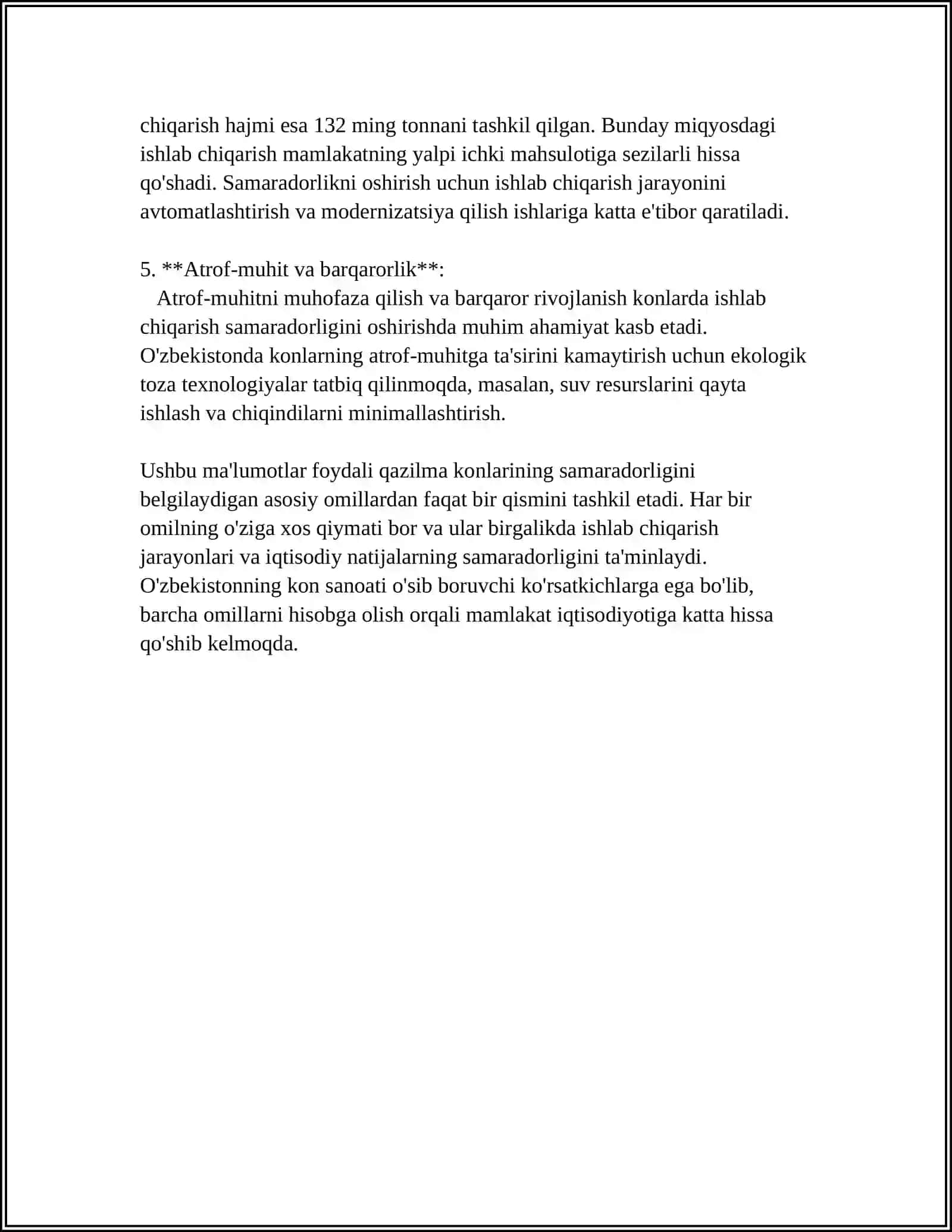 FOYDALI QAZILMA KONLARI SAMORADORLIK KORSATKICHLARI 4