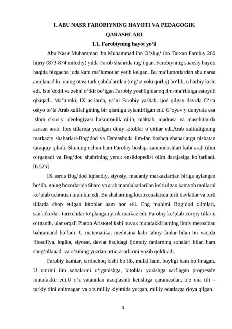 ABU NASR FAROBIYNING “FOZIL ODAMLAR SHAHRI” ASARI TA’LIMIY-AXLOQIY AHAMIYATI 4