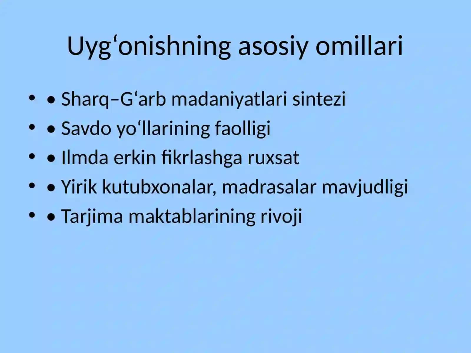 Sharquyg‘onishdavrida(1-Renessans)ilm-fanvapedagikfikrlar 4