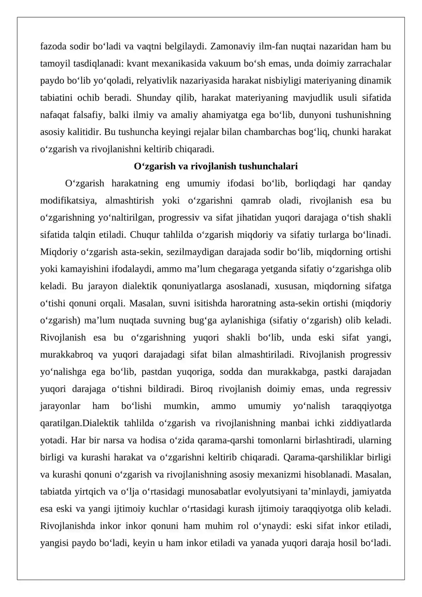 Harakatning mohiyati va shakllari 4