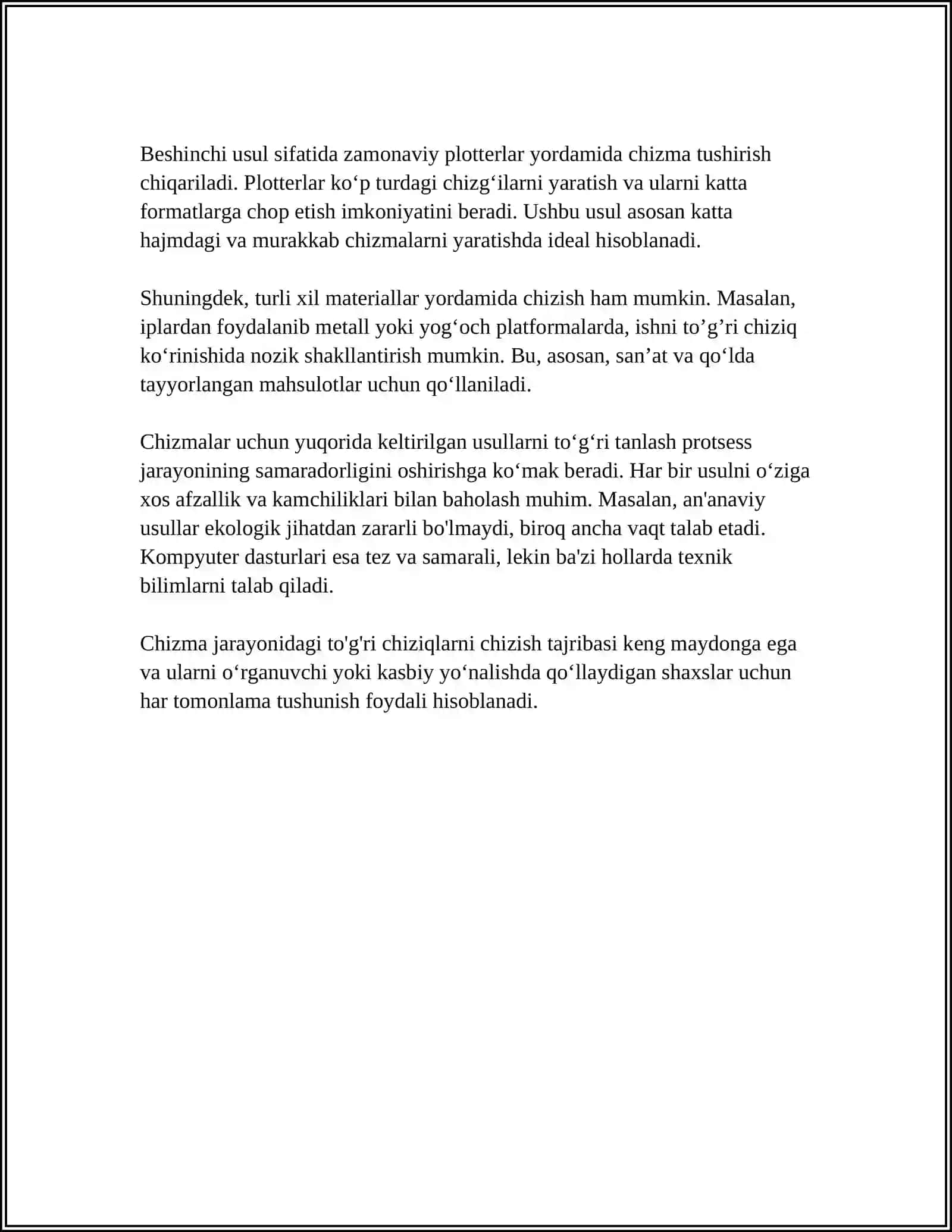 CHIZMALARDA GEOMETRIK SHAKLLAR YASASH 4